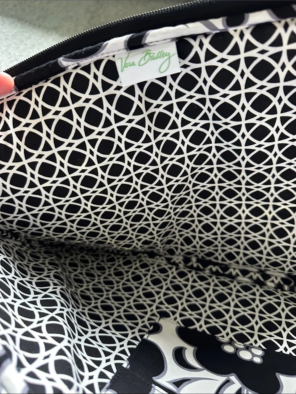 Vera Bradley tablet case black and white 